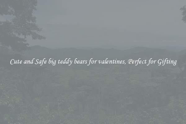 Cute and Safe big teddy bears for valentines, Perfect for Gifting