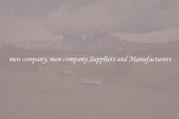 men company, men company Suppliers and Manufacturers