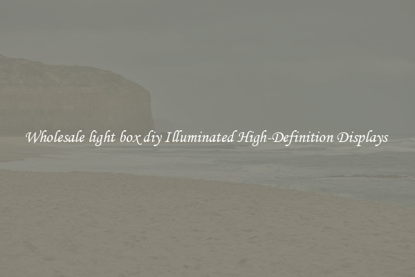 Wholesale light box diy Illuminated High-Definition Displays 
