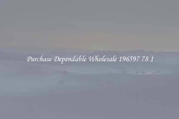 Purchase Dependable Wholesale 196597 78 1