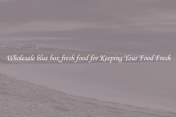 Wholesale blue box fresh food for Keeping Your Food Fresh