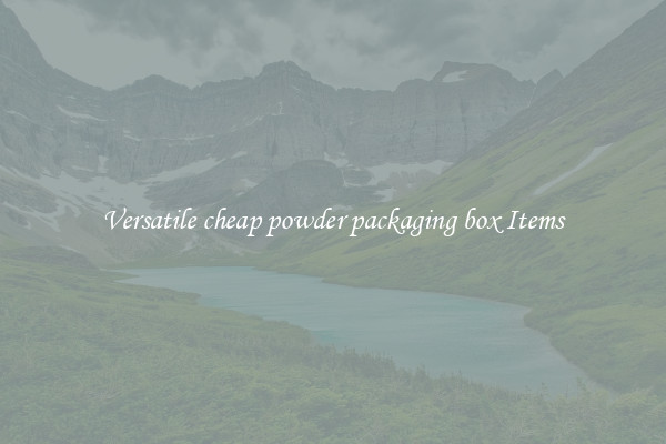 Versatile cheap powder packaging box Items