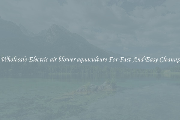 Wholesale Electric air blower aquaculture For Fast And Easy Cleanup