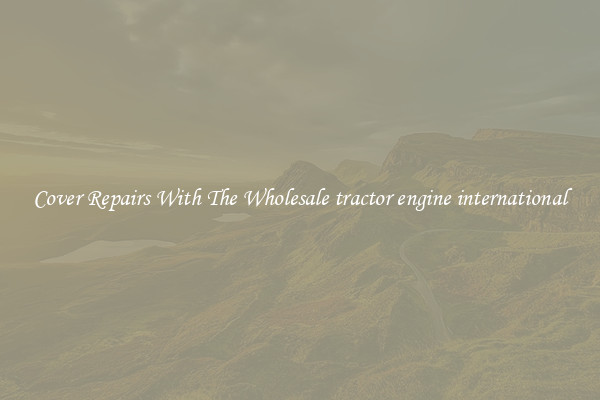  Cover Repairs With The Wholesale tractor engine international 
